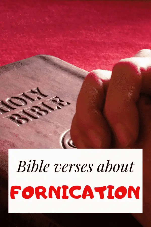 Bible verses about fornication in the bible