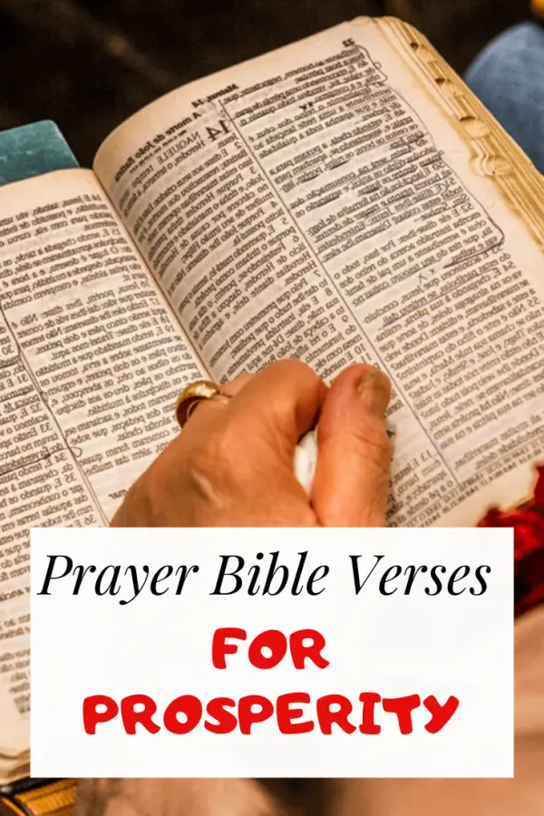 Prayer Bible verses for prosperity