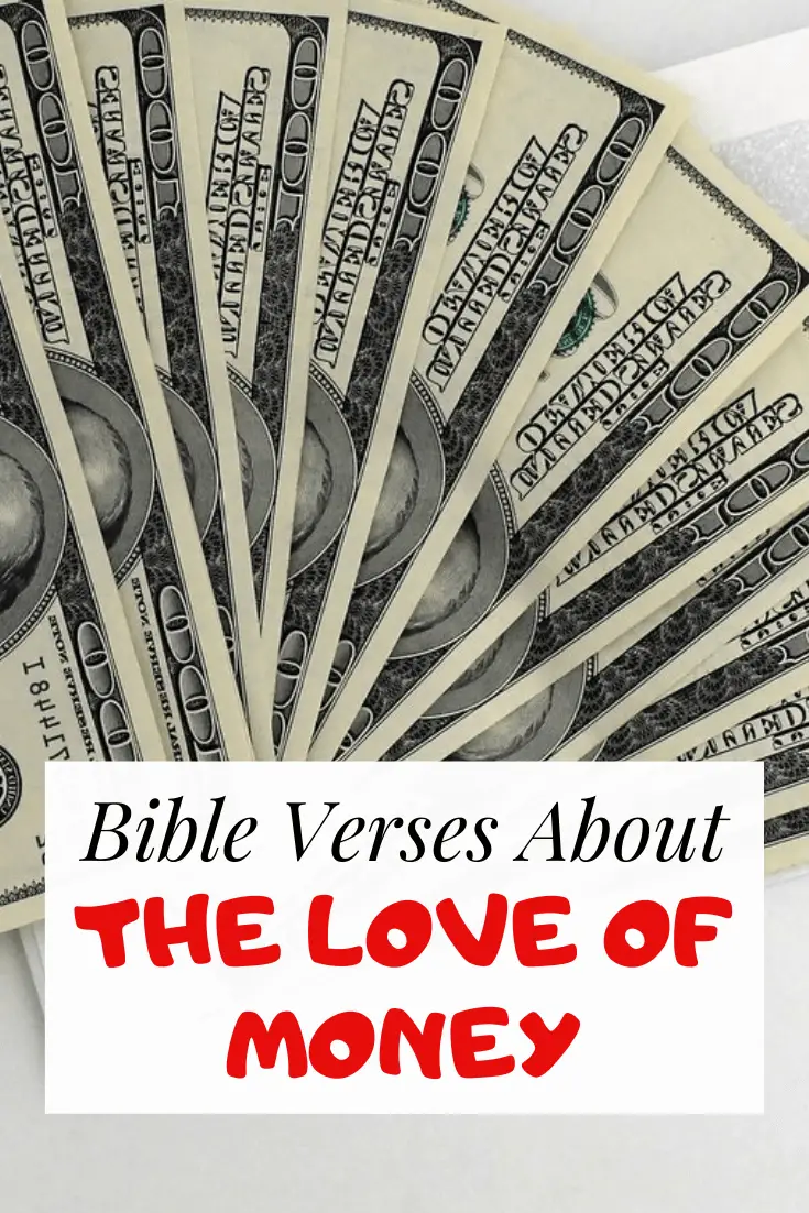 Bible verses about love of money