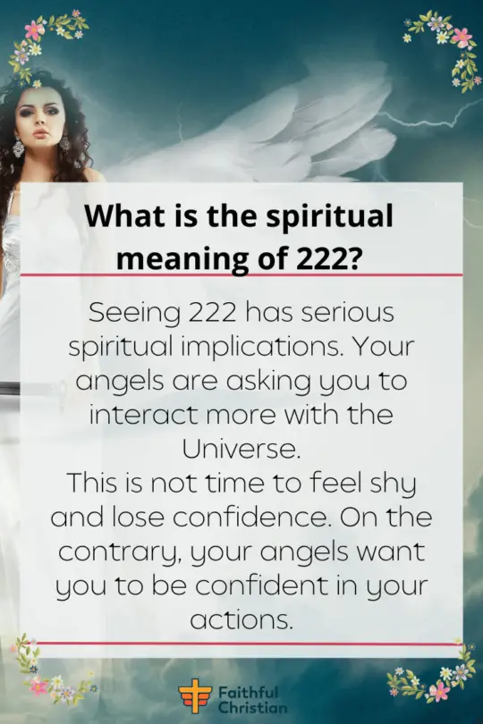 What is the spiritual meaning of 222?