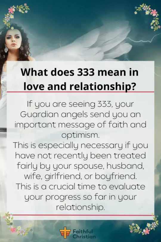 What does 333 mean in love and relationship?