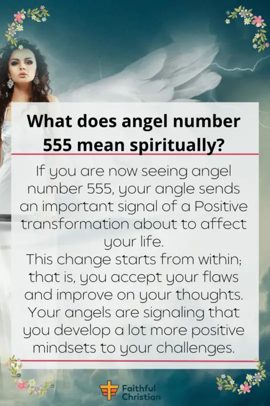 What does angel number 555 mean spiritually?