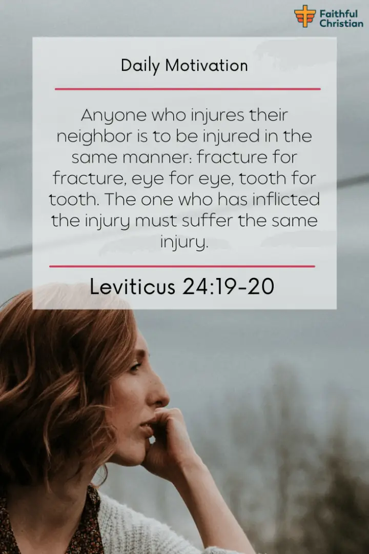 29 Bible verses about Eye for an Eye, tooth for
