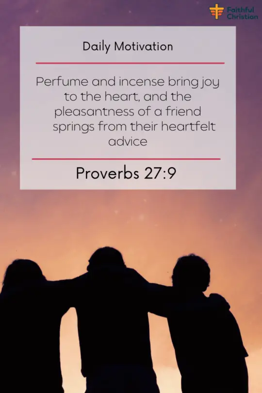 Bible verses about friendship and love (Sticking Together) 