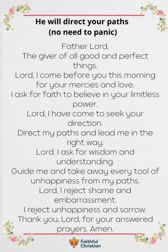 Prayer for Guidance and God's Direction in decision Making 