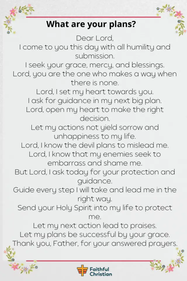 Prayer for Guidance and God's Direction in decision Making