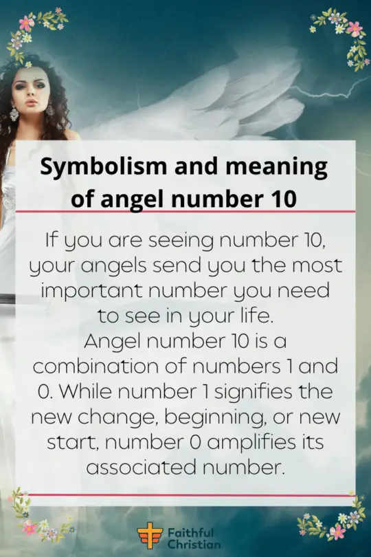 Seeing Angel Number 10 Spiritual meaning and symbolism