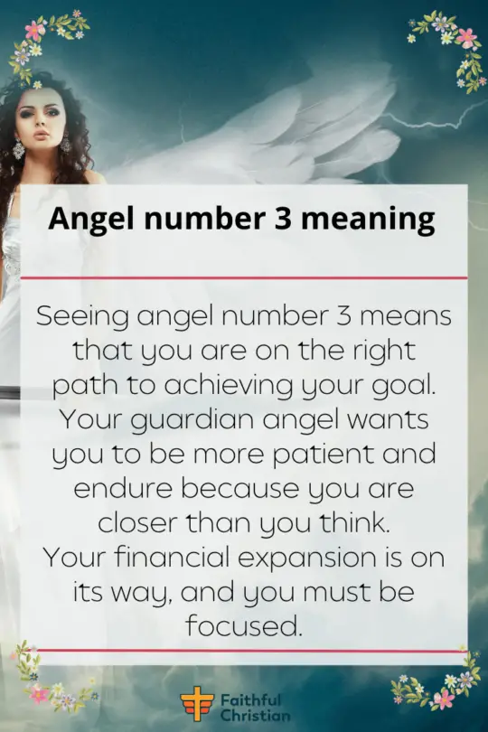 Seeing Angel Number 3 Spiritual Meaning and symbolism
