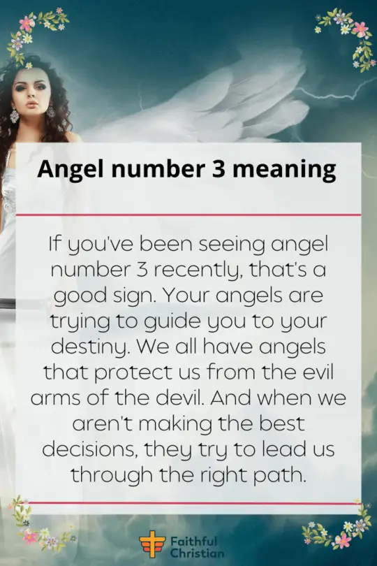 Seeing Angel Number 3 Spiritual Meaning and symbolism