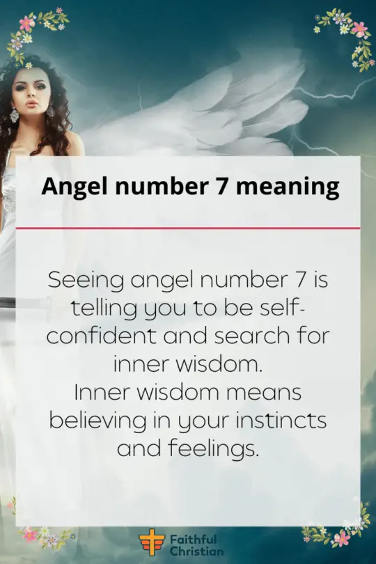 Seeing Angel Number 7 Spiritual meaning and symbolism