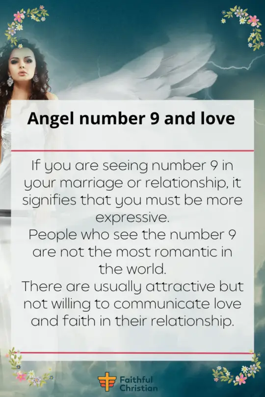 Angel number 9 and love