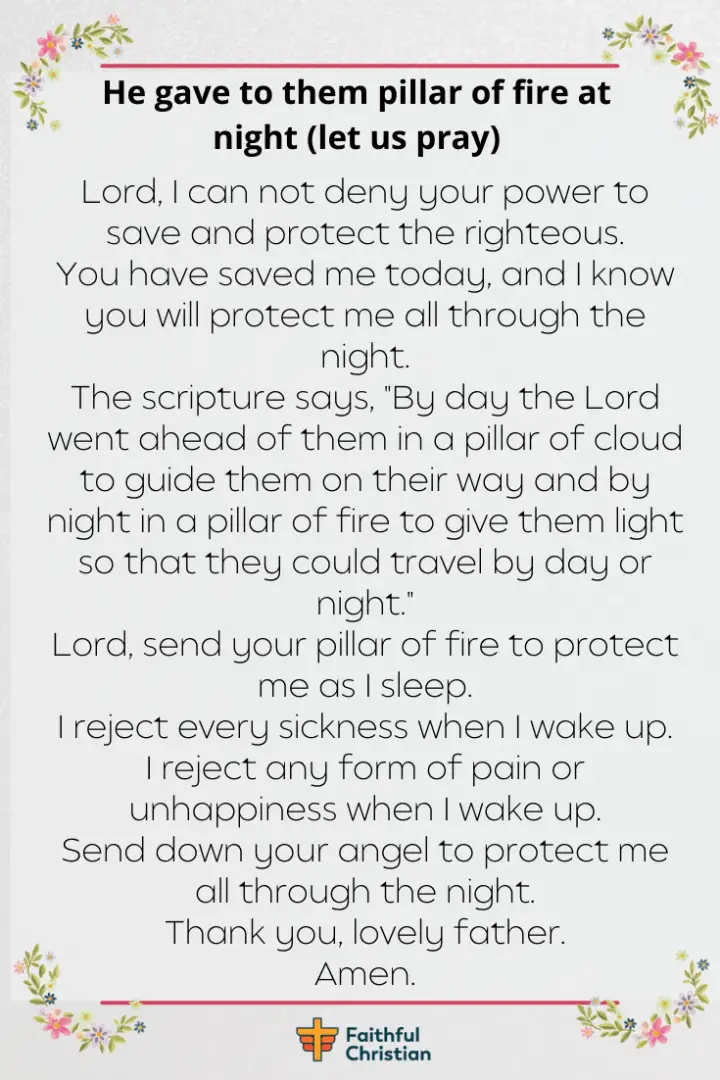 7 Goodnight prayers: Bedtime Prayers With Bible Verses