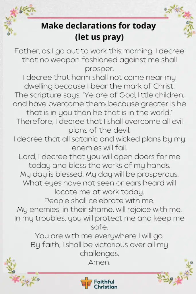 7 Powerful Morning Prayers Before Work (with Bible verses)