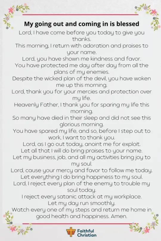 Morning Prayer Before Work 