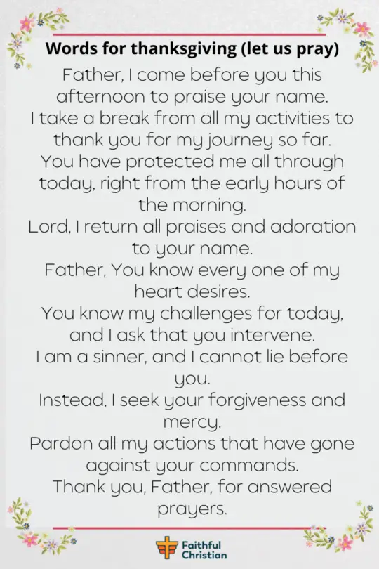 Powerful Short Afternoon Prayers with Bible verses