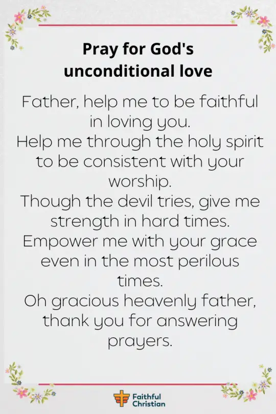 Powerful Prayer for God's Love & Mercy (With Bible Verses) 