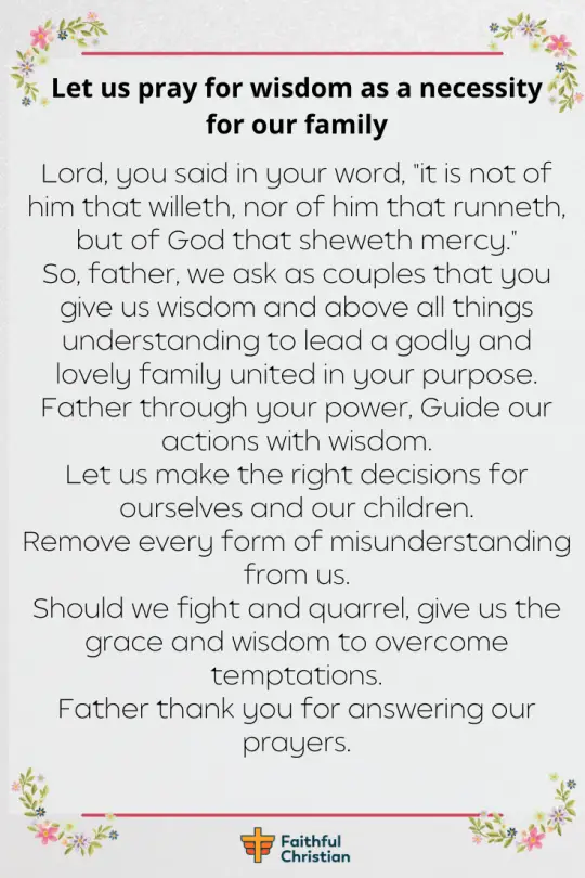 Powerful Prayer for family love and unity (With Bible Verses)