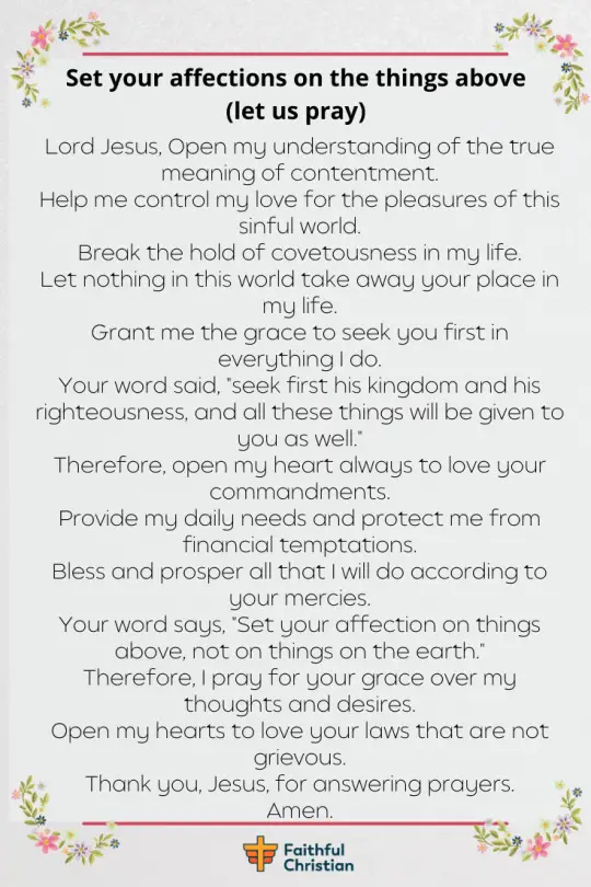 Prayer For contentment with Who you are (And what you have)