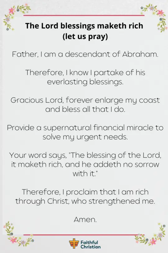 Prayer for Financial Miracle and Immediate Breakthrough (4)