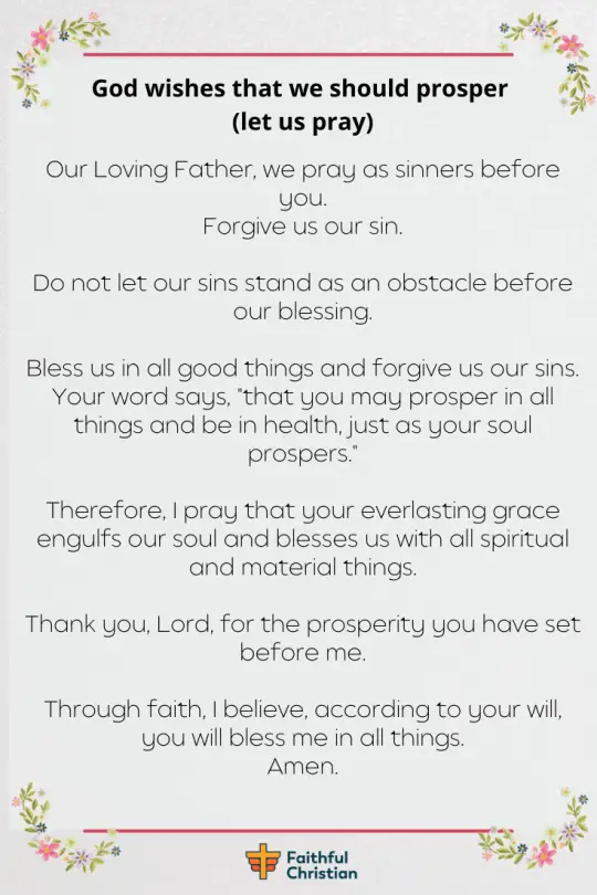 Prayer for Financial Miracle and Immediate Breakthrough (4)