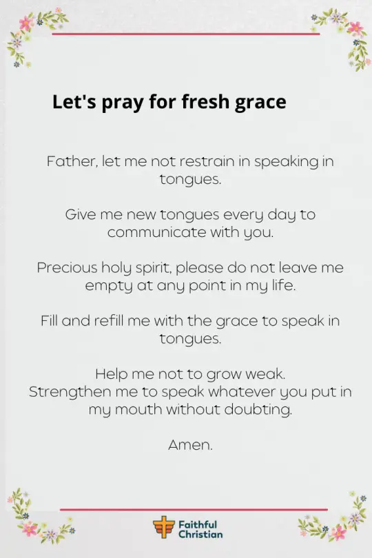 Prayer for speaking in tongues (1)