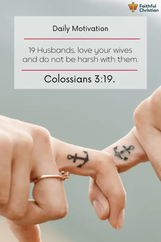 Bible Verse about not hurting your wife 