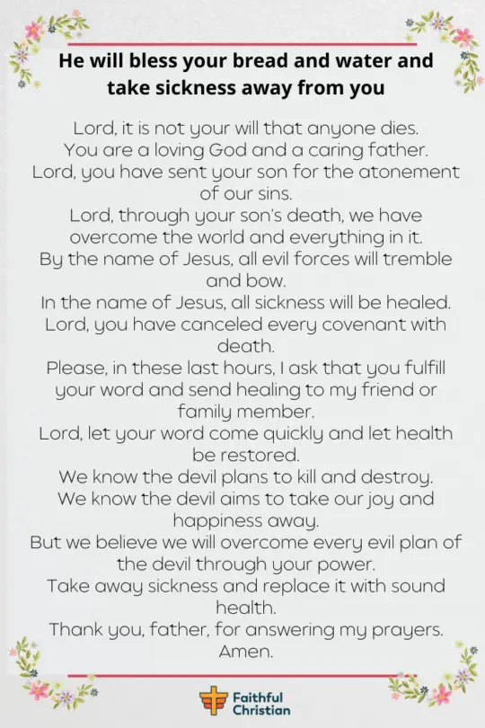 Prayer for Someone dying with bible verses [Peaceful death] 