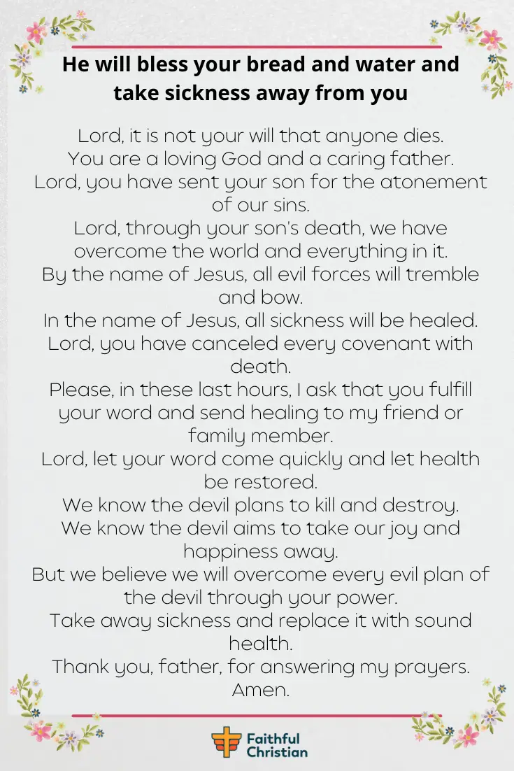7 Prayers for Someone dying with bible verses [Peaceful death]