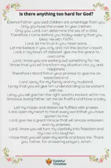 7 Prayers for a baby Boy [Open womb prayer]