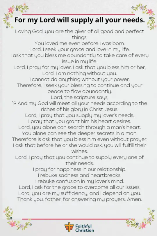 Prayer for someone you love (5)